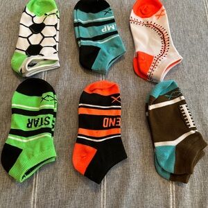 Sports Theme Ankle Socks for kids NWOT size 1-3